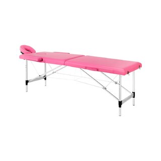 Sammenklappelig massagebriks Balance aluminium 2-delt pink