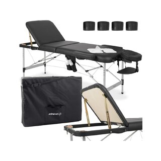 Bærbar massagebriks Adele 70cm - Sort