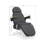 Elektrisk behandlingsstol - SILLON Lux 273b 3 motorer grå/hvid