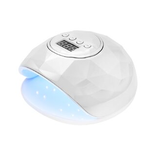 UV LED Skinnende 86W lampe hvid/sølv perle
