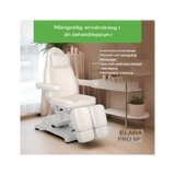 Kosmetisk behandlingsstol, elektrisk Elara PRO 6P - hvid