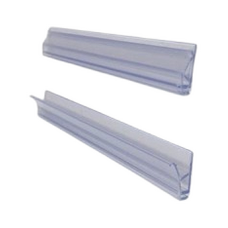 Gennemsigtige plaststrimler til plakat på ca. 51x66 cm bredde