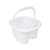 Pedicureskål med ruller hvid