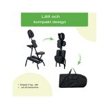 Energi massagestol - sort