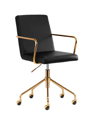 Loungestol QS-OF211G sort guld