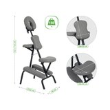 Energi massagestol - grå
