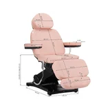 Elektrisk behandlingsstol SILLON CLASSIC 3 motorer pink