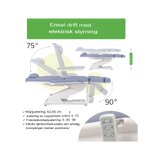 Kosmetisk behandlingsstol, elektrisk Elara PRO 4 - violet