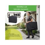 Bærbar massagebriks Rico 60 cm - Sort