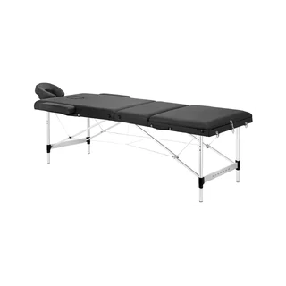 BALANCE foldbar massagebrik i aluminium, tre sektioner, sort