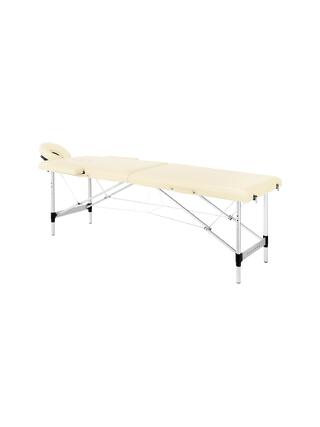 Sammenklappelig massagebriks Balance aluminium 2-delt creme