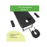 Bærbar massagebriks Rico 60 cm - Sort