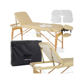 Bærbar massagebriks Bianca - Beige