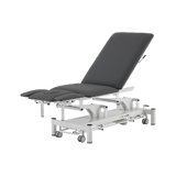 Elektrisk massagebriks med 5 sektioner - Rila PRO - Hvidt stel, grå betræk