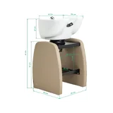 Frisørvasker hår Omega Aqualina - beige
