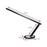 Sort slim led skrivebordslampe