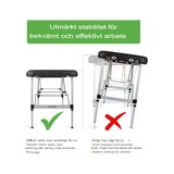 Bærbar massagebriks Adele 70cm - Sort