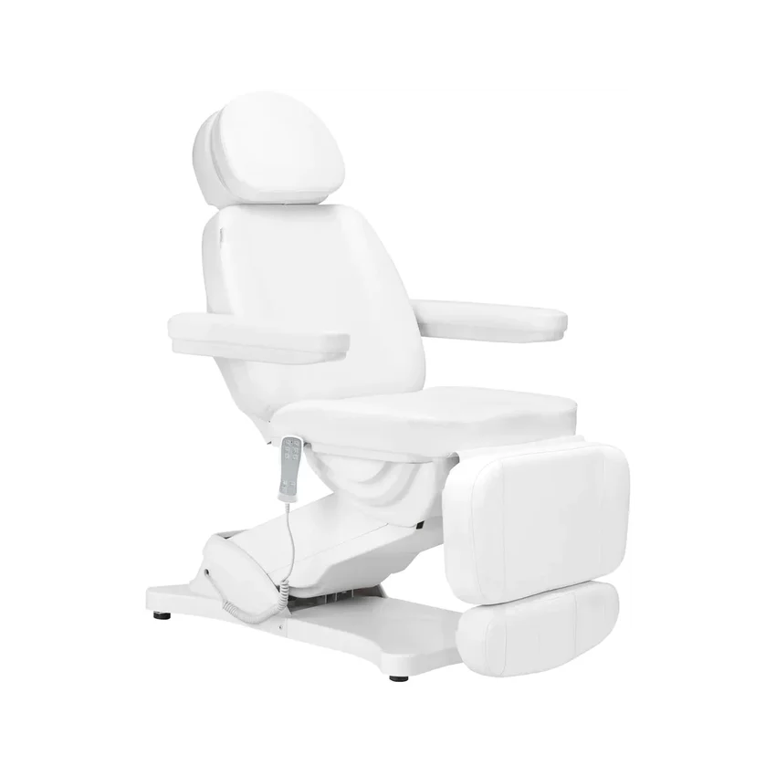 Elektrisk behandlingsstol SILLON CLASSIC – 3 motorer med varme, hvid (2. udgave)