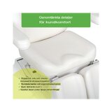 Kosmetisk behandlingsstol, elektrisk Elara PRO 6P - hvid