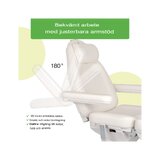 Kosmetisk behandlingsstol, elektrisk Elara PRO 6P - hvid