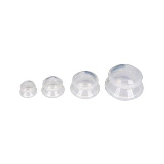 Gennemsigtig / gennemsigtig massage cupping silikone 4x
