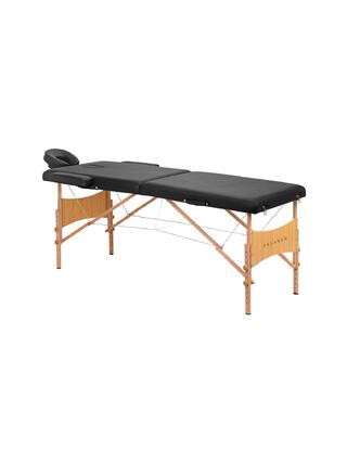 Sammenklappelig massagebriks Balance træ 2-delt sort
