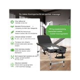 Bærbar massagebriks Adele 70cm - Sort