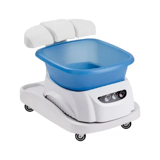 Fodbad med massage og hvid vogn