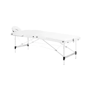 BALANCE foldbar massagebrik i aluminium, tre sektioner - hvid
