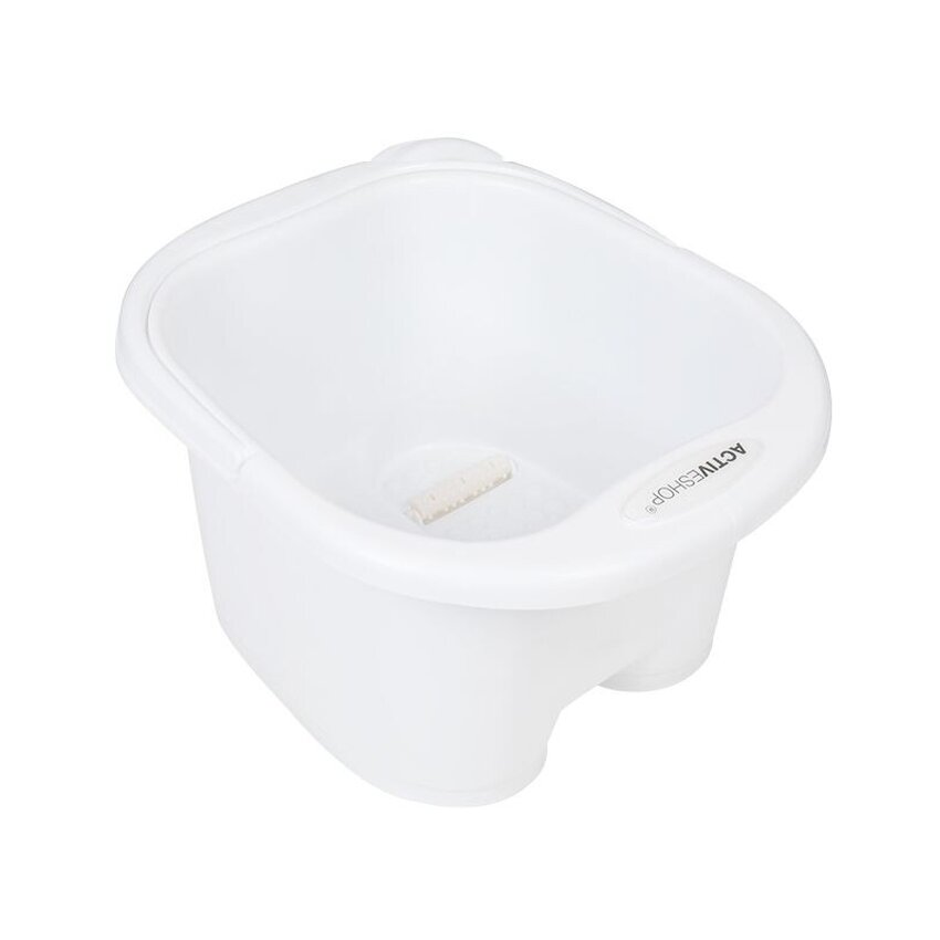 Pedicureskål med ruller hvid