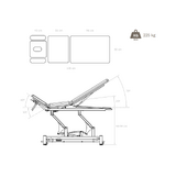 Professionel elektrisk massagebriks 7-delt - Galley