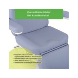 Kosmetisk behandlingsstol, elektrisk Elara PRO 4 - violet