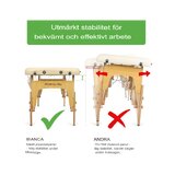 Bærbar massagebriks Bianca - Beige