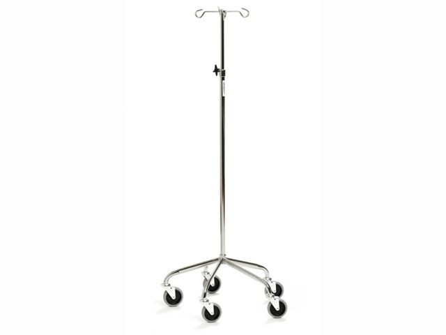 Standard infusionsstativ uden skubbehåndtag