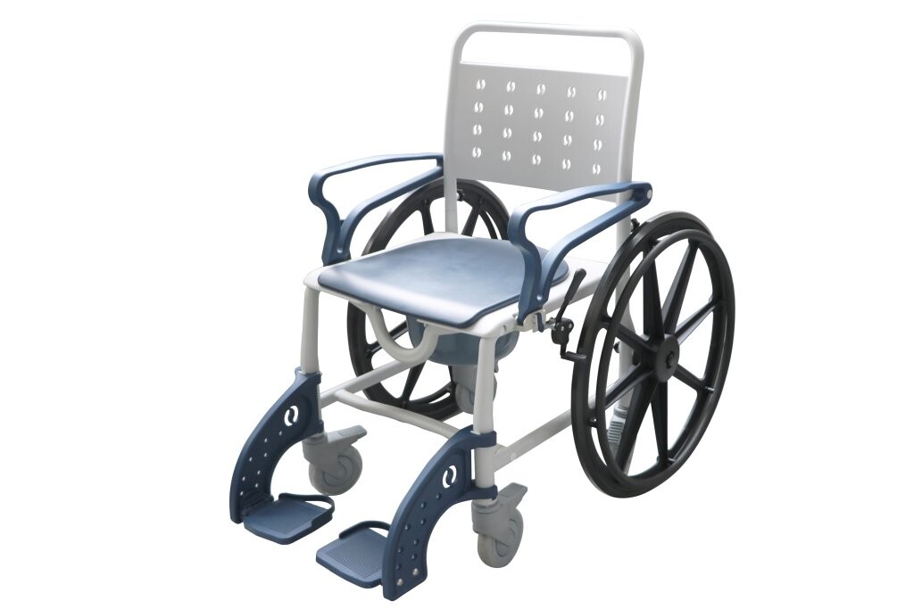 Brusekørestol og toilet 3-i-1 - SANI