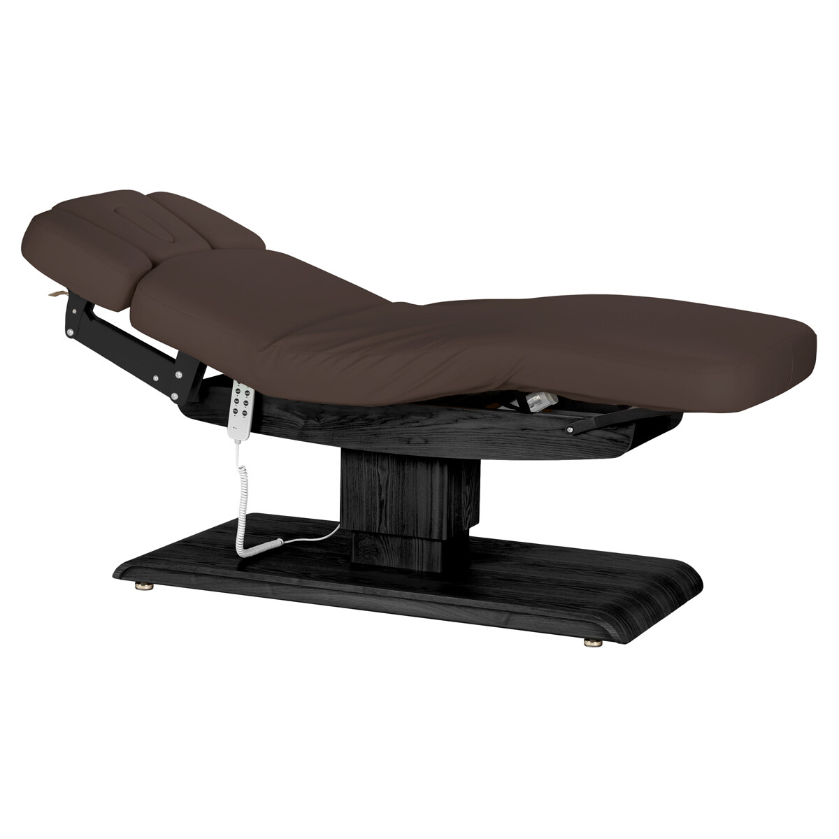 Activeshop Lezanka SPA Sillon Relax brazowa ciemna z czarna podstawa