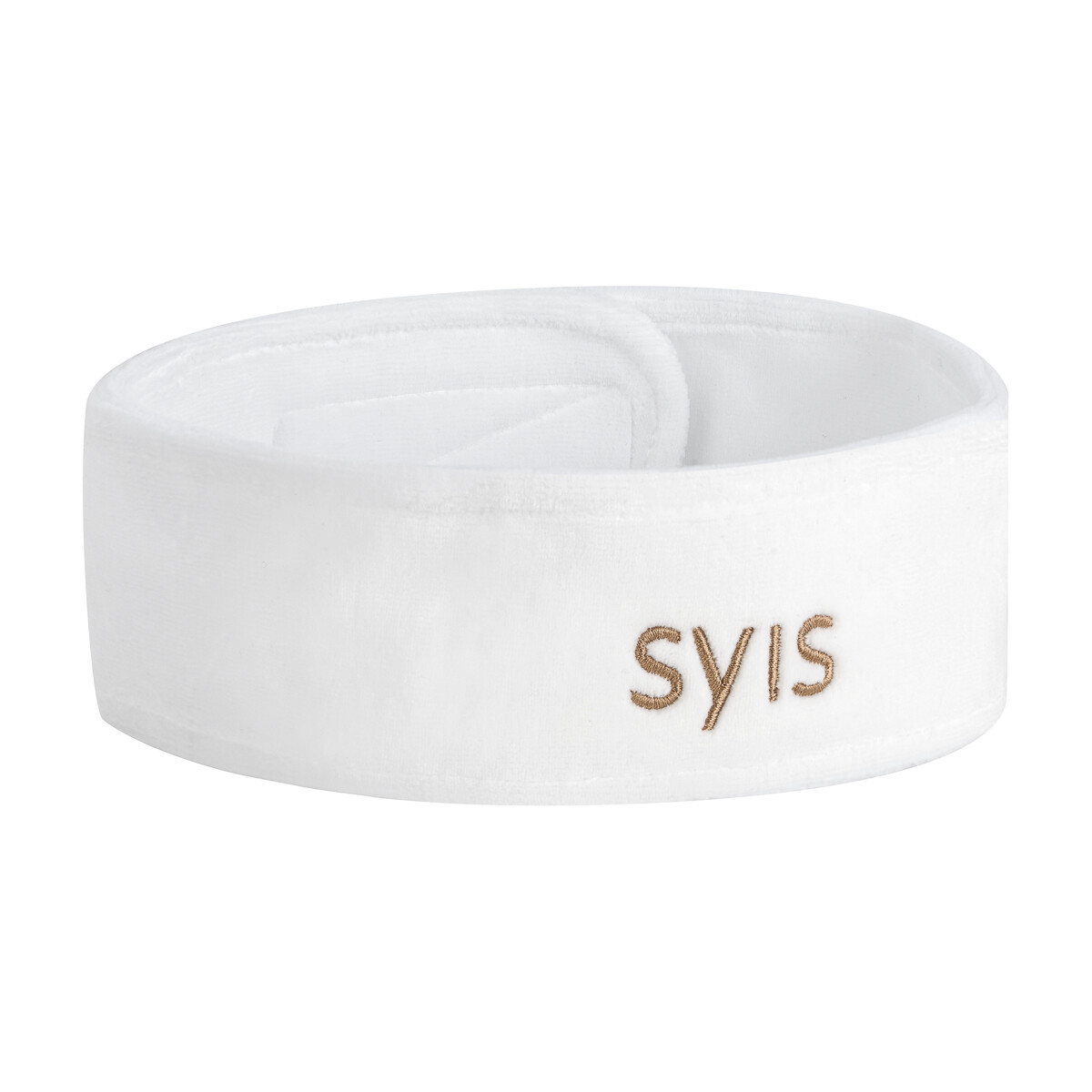 Skønhedspandebånd SYIS i velour, hvid