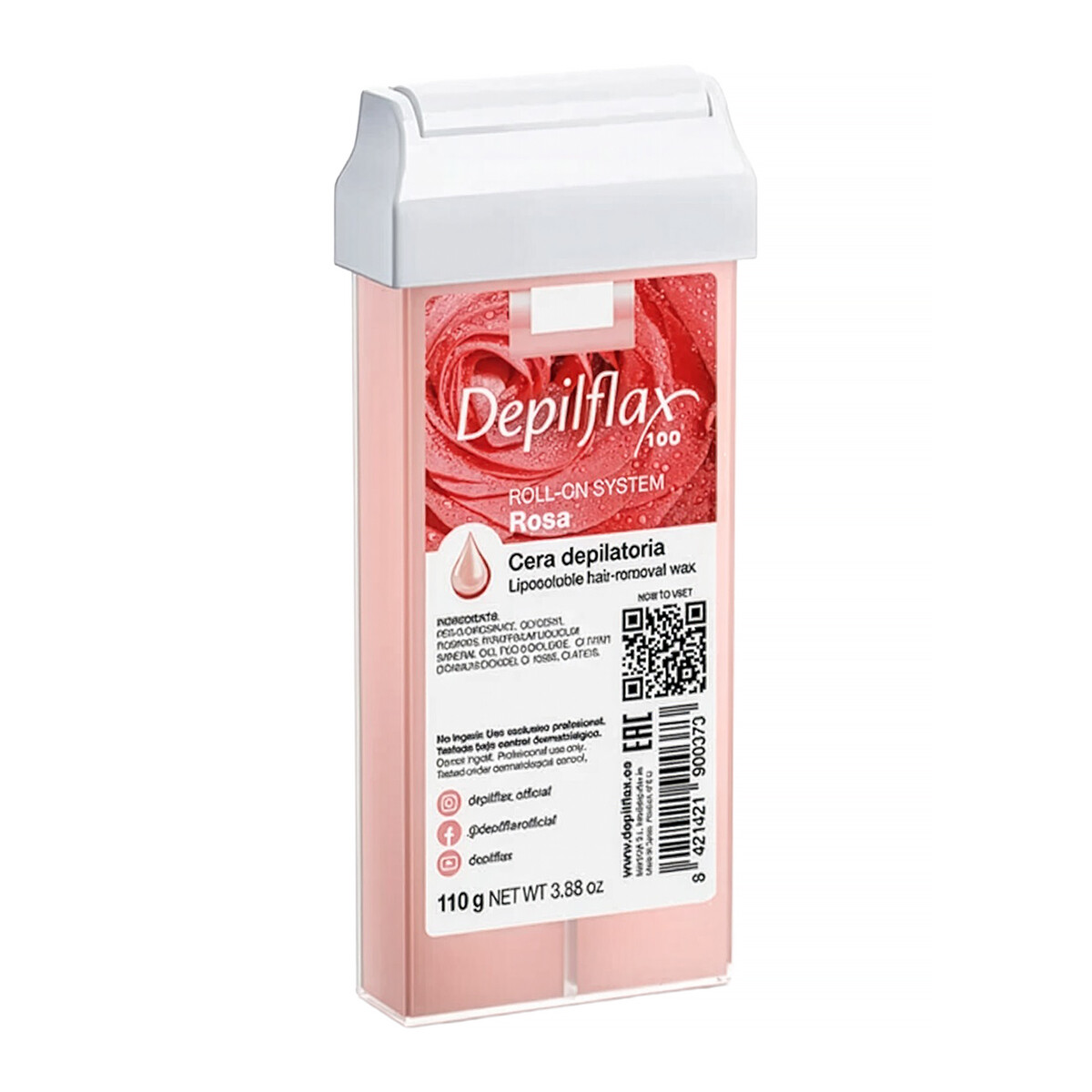 Voksrulle roll-on Depilflax 100 Rosa 110 g