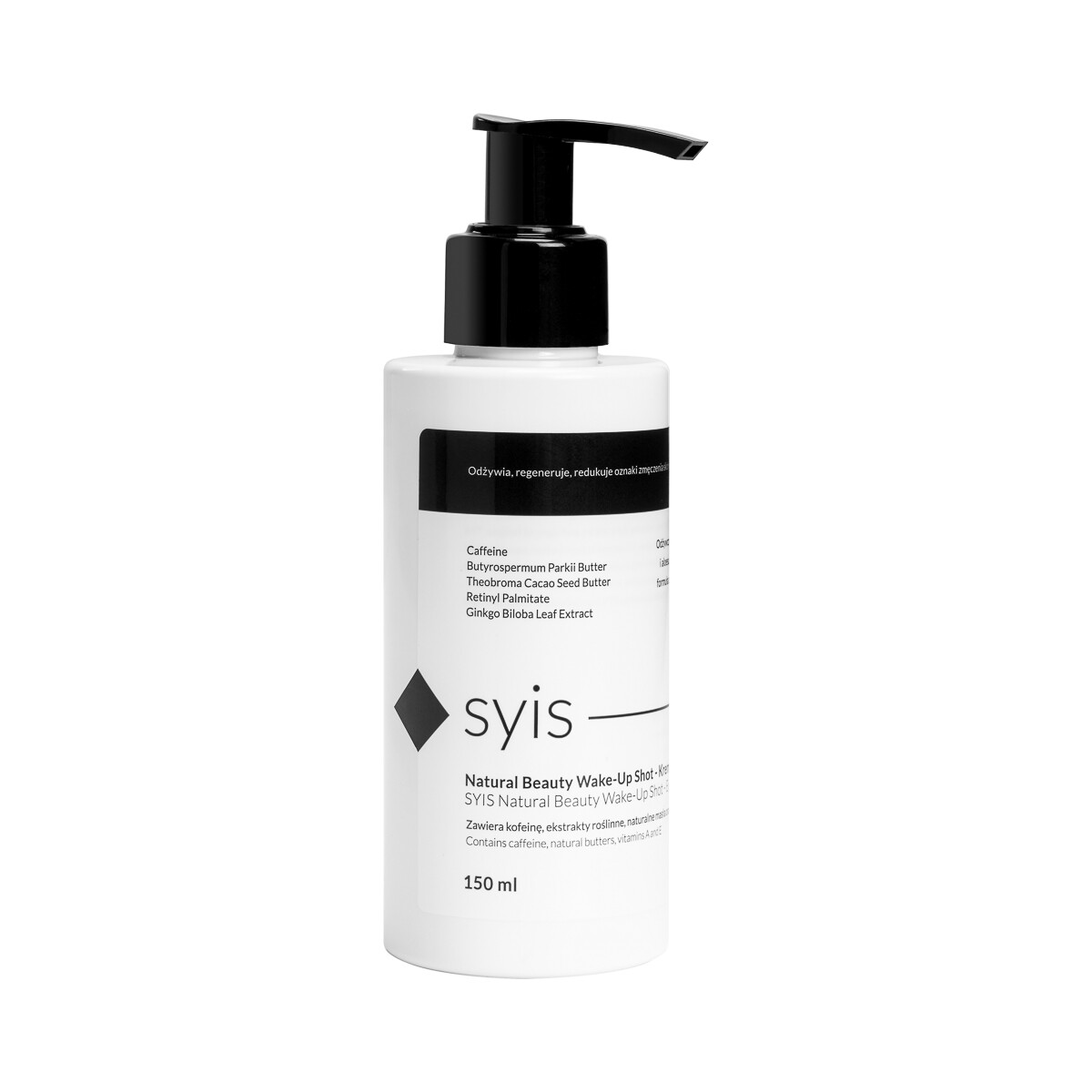 Syis Natural Beauty Wake-up Shot Eye Cream øjencreme med koffein 150 ml