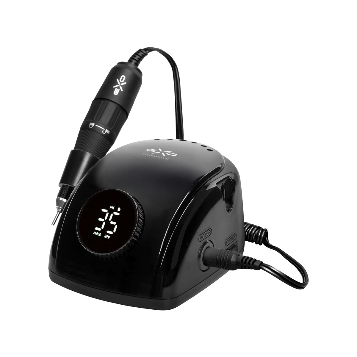 Neglefræser Exo Futura 65 W med fodpedal, sort