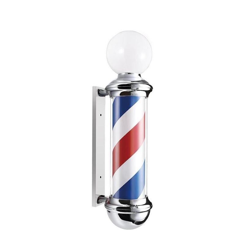 Barberpæl vægmonteret med lys og toplampe, Dagwo
