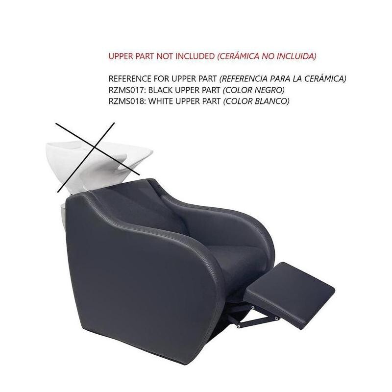 Vaskestol elektrisk med keramikvask, Wave Power +