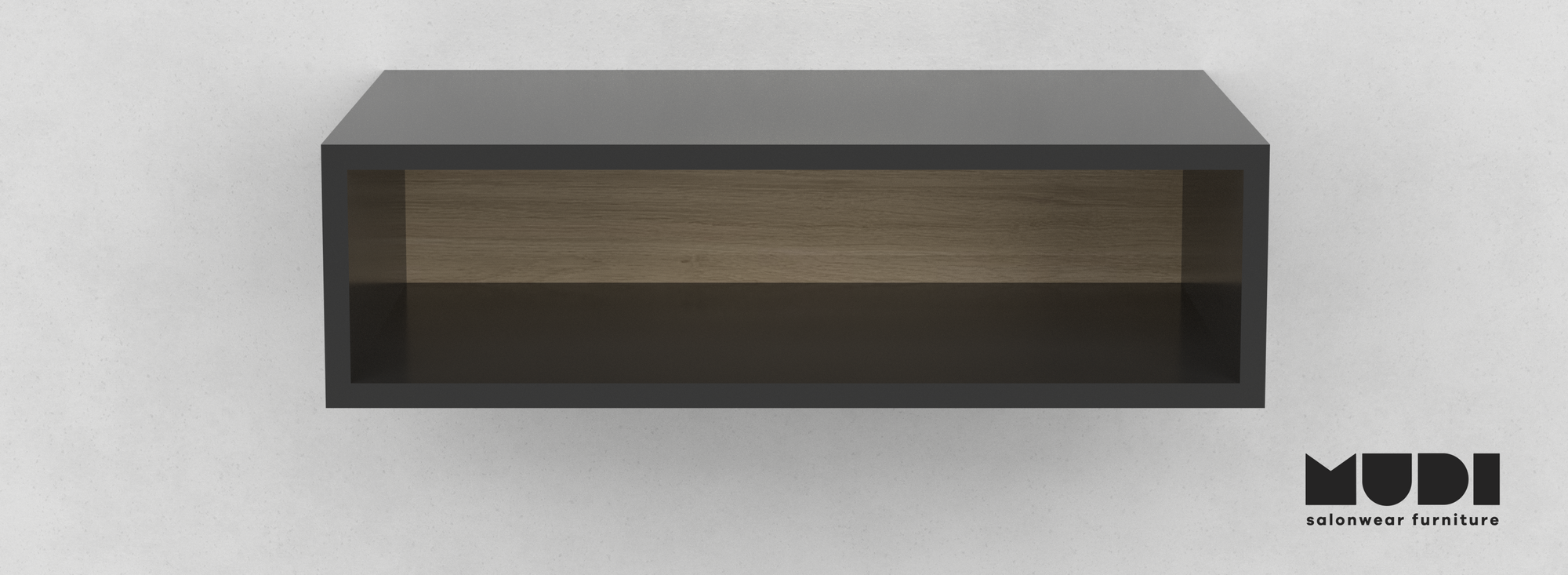 Væghylde til salon, Long Shelf Black