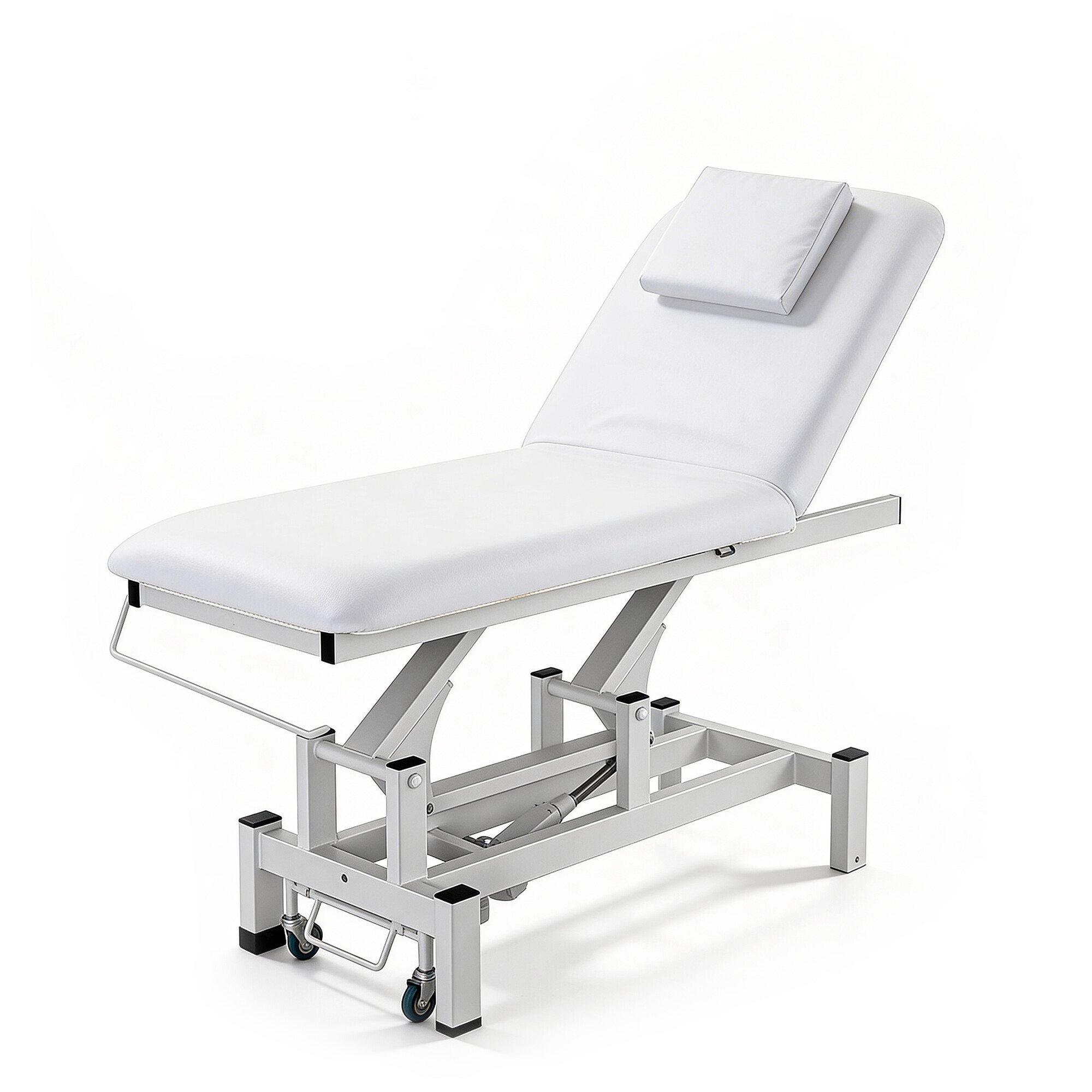 Elektrisk massagebriks 2 delt med 1 motor, Vital, Hvid