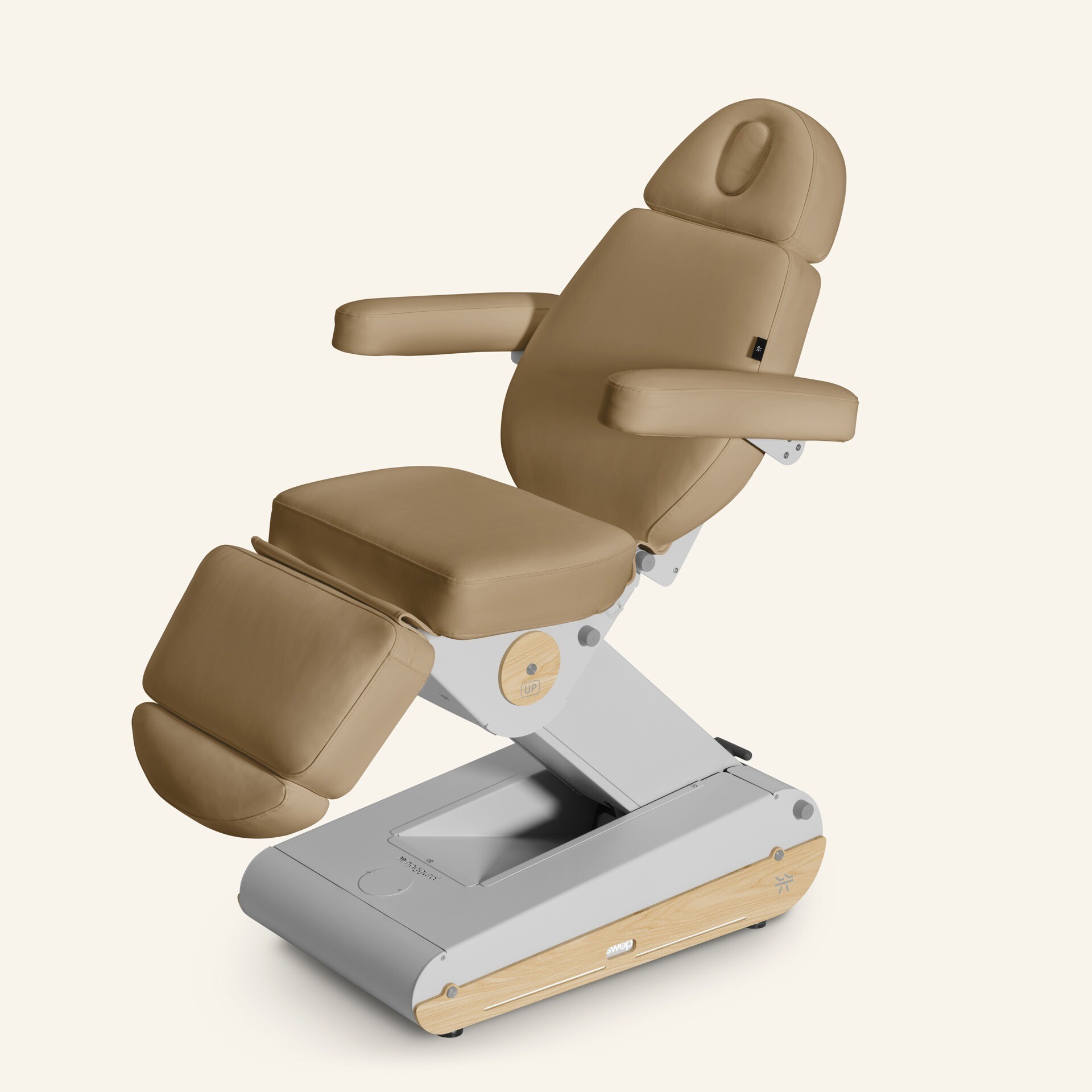 Elektrisk behandlingsstol 4 motorer, Swop B4 Up, Beige