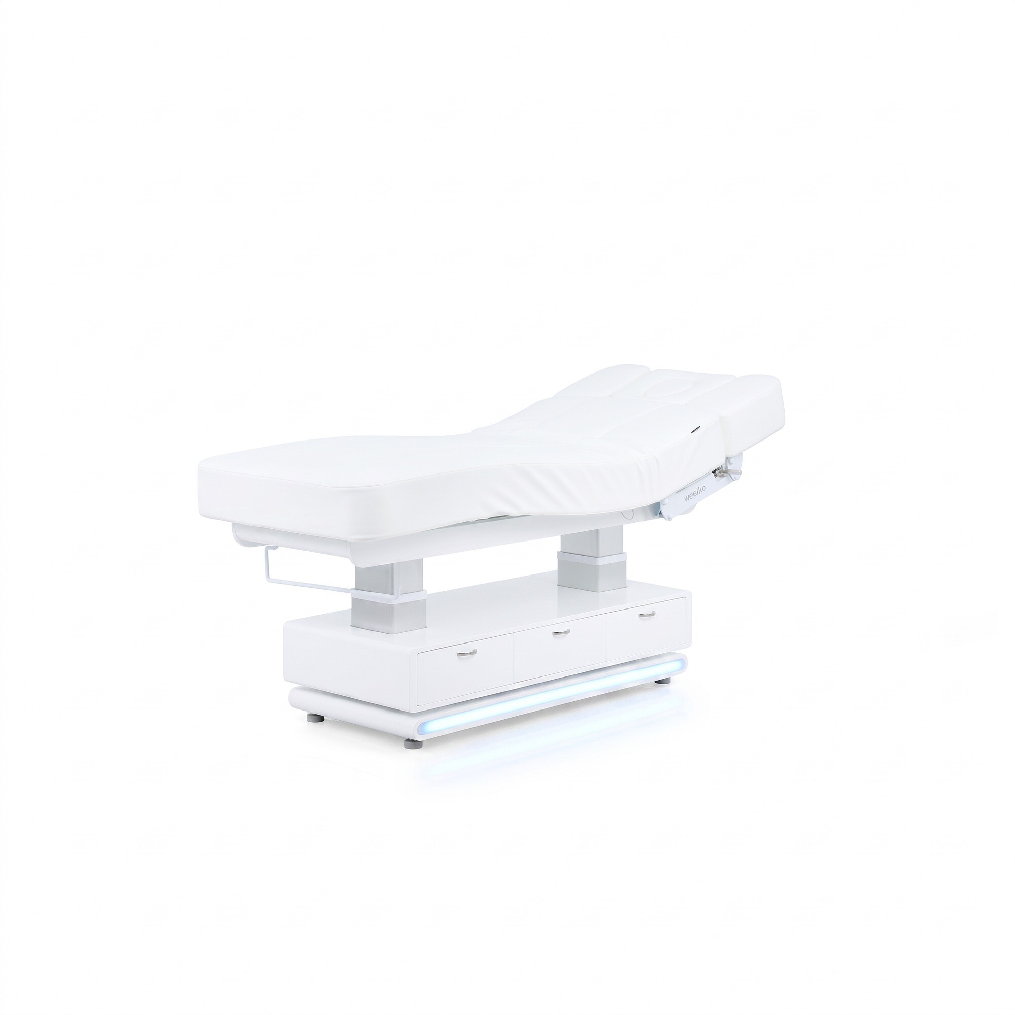 Elektrisk spa-briks med varme og LED, Post+, Hvid