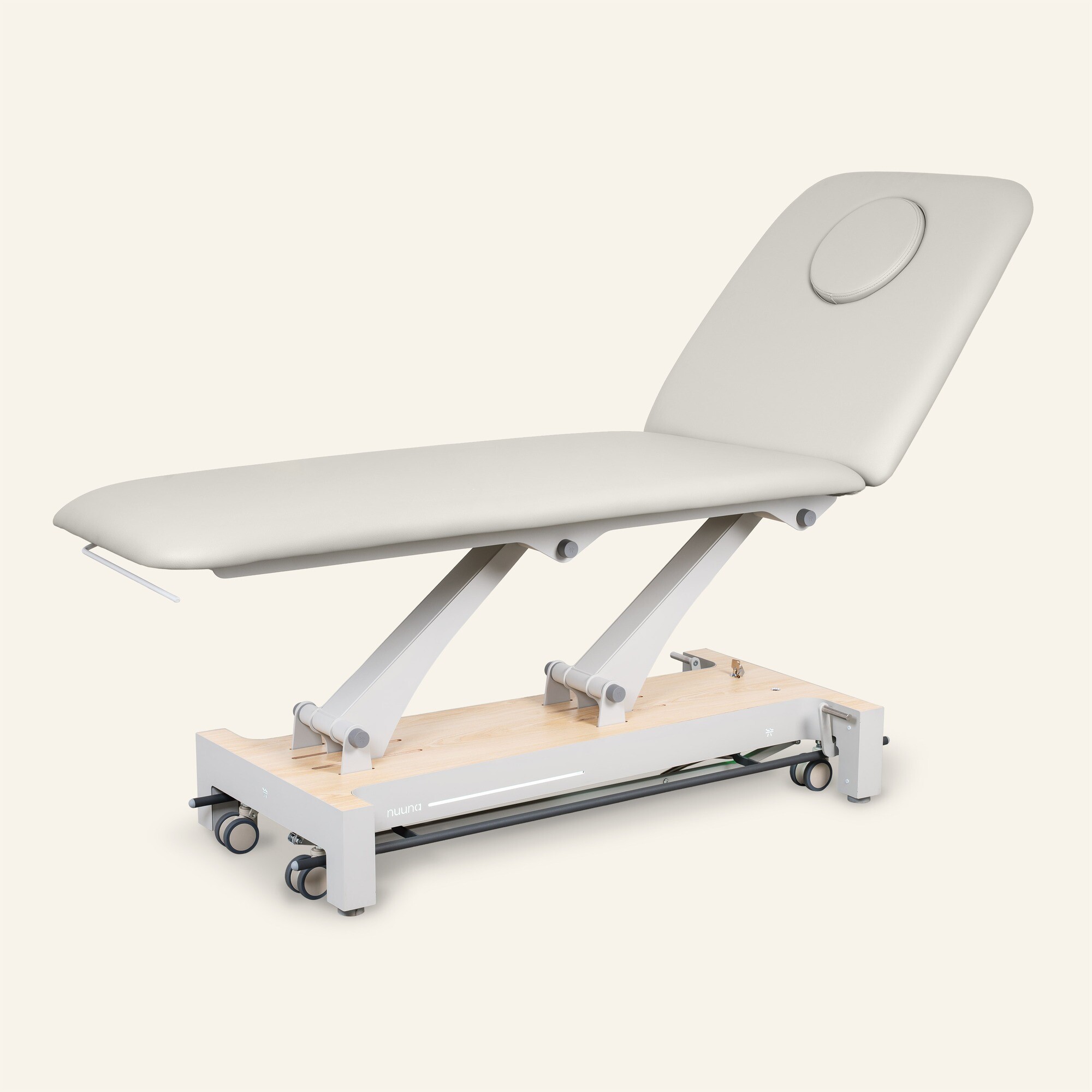 Behandlingsbriks elektrisk 2-delt med LED-lys, Nuuna 2L Pro, Oliven