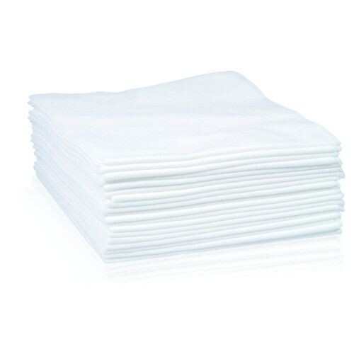 Engangshåndklæder i non-woven 70 x 40 cm hvide, 20 stk.