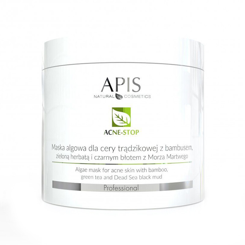 Apis Acne-Stop algemaske med bambus, grøn te og sort mudder 250 g