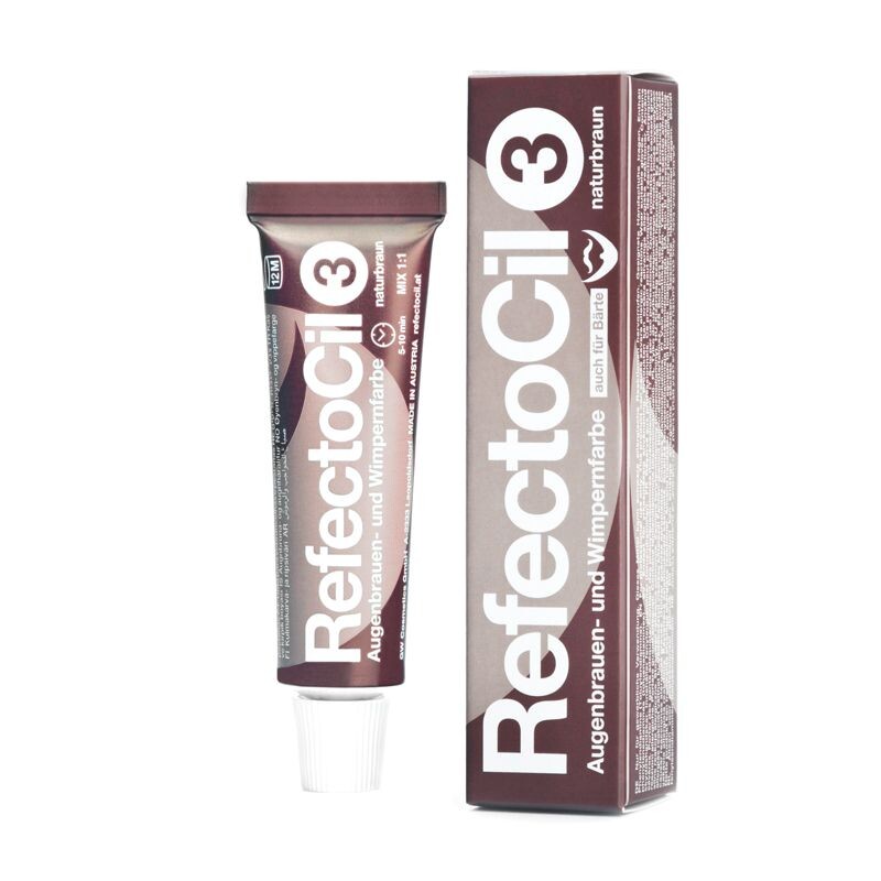 RefectoCil 3 Natural Brown gelhenna til bryn og vipper, naturbrun 15 ml